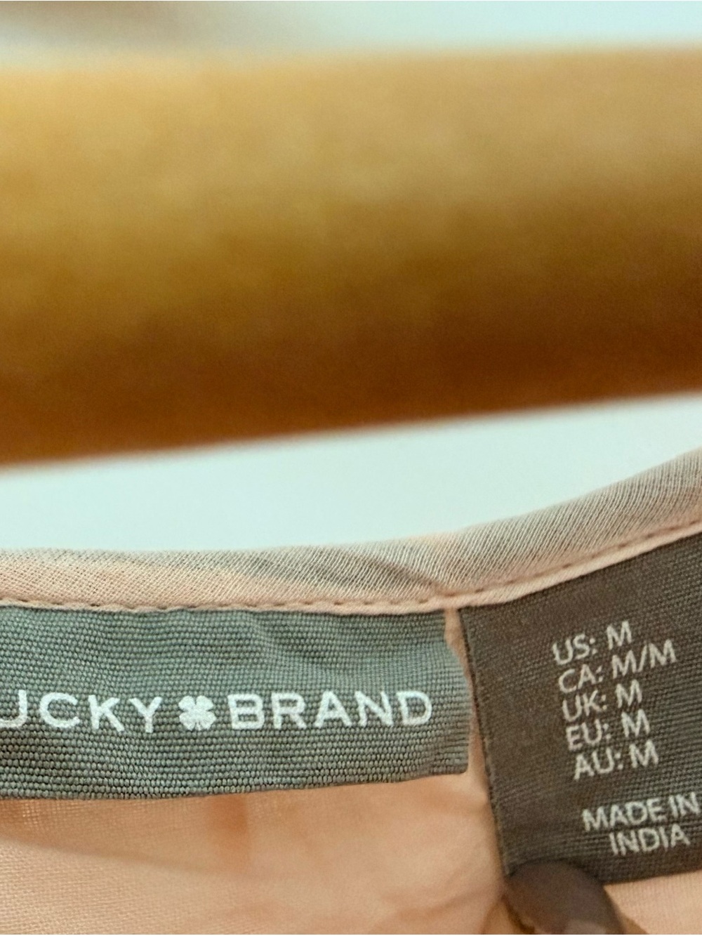 Lucky Brand Light Pink Tiered Midi Dress with Cream Floral Embroidery - Picture 2 of 4